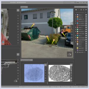 R2S Mosaic – Digitale Dokumentation des Tatortes, fotogrammetrische Messmöglichkeit